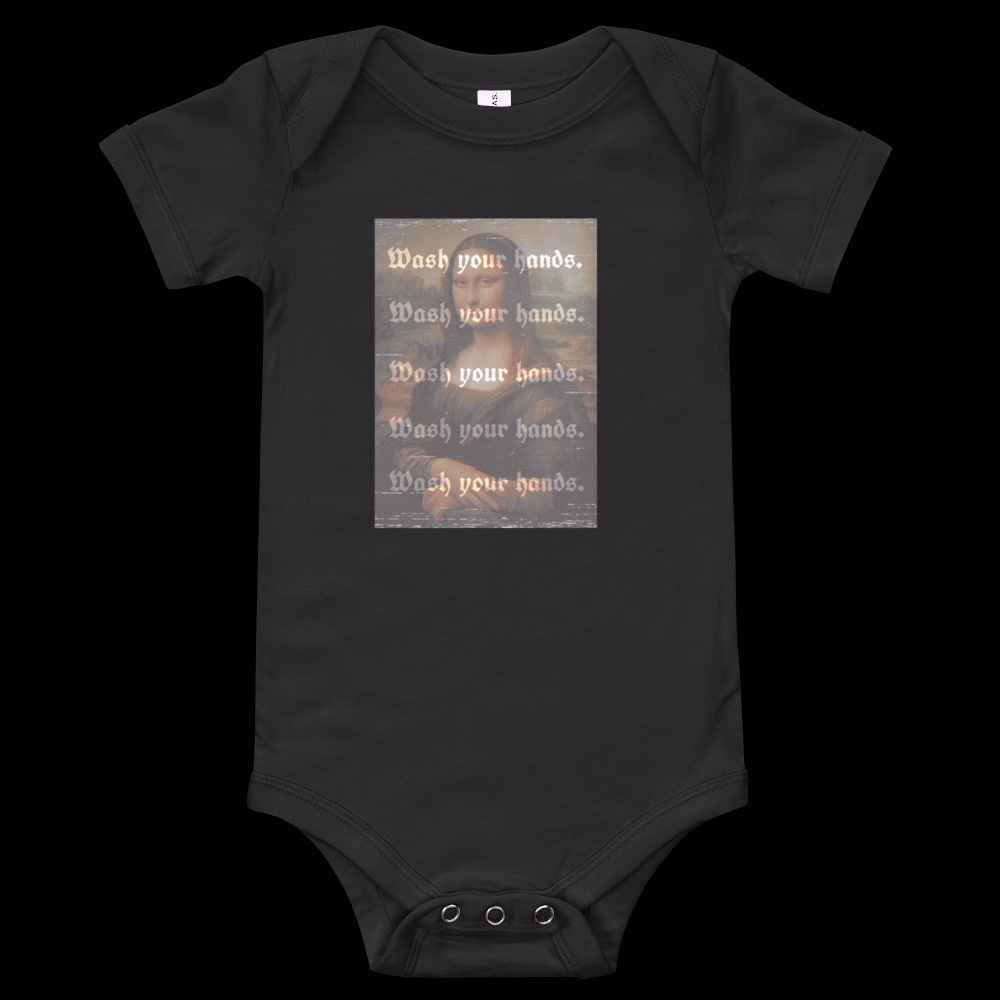 Mona Lisa “Wash Your Hands” Onsie